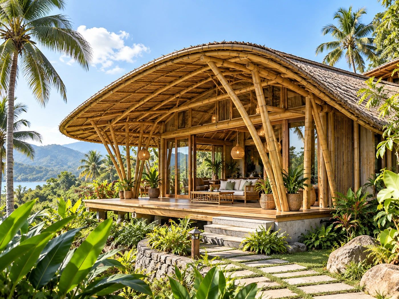 Bamboo House Construction